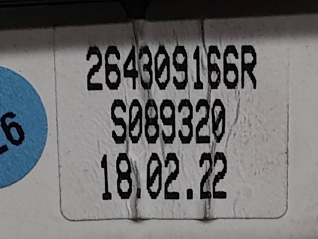 264309166R RENAULT Плафон освещения салона (кабины) задний купить в Николаев