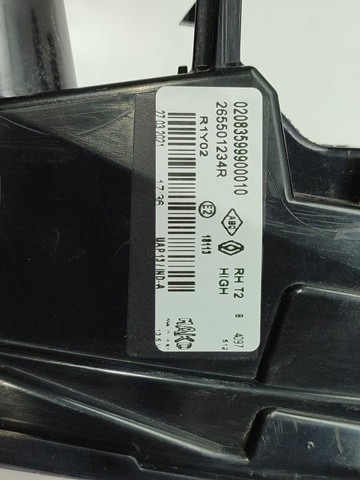 RENAULT 265501234R Фонарь задний правый внутренний в наличии Винница