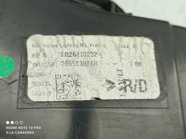 265503924R Фонарь задний правый внутренний купить Черновцы