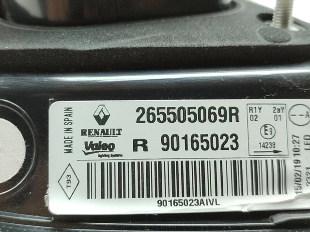 265505069R Фонарь задний правый внутренний купить Львов