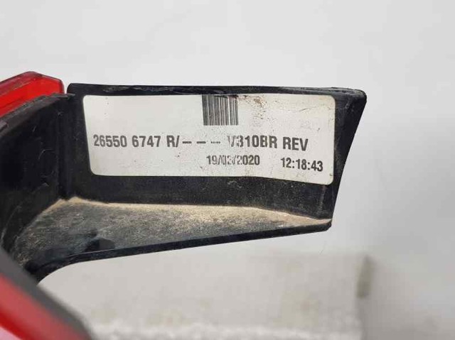 265506747R RENAULT Задний фонарь купить в Павлоград