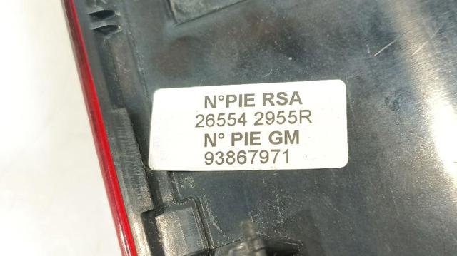 265542955R RENAULT Фонарь заднего хода правый купить в Одесса