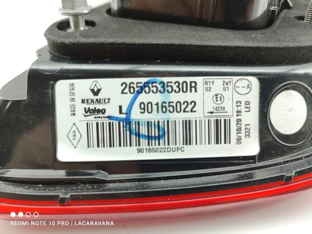 265553530R RENAULT Фонарь задний левый внутренний купить в Запорожье