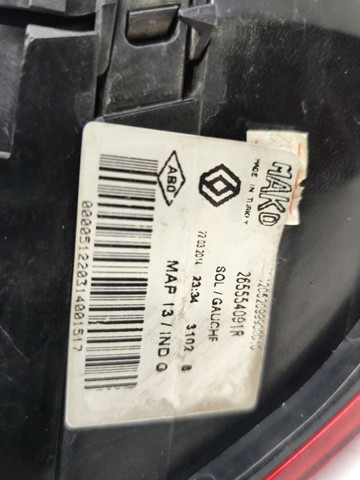 RENAULT 265554091R Фонарь задний левый внешний в наличии Днепр
