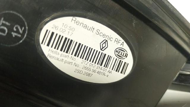 265556011R RENAULT Фонарь задний левый внутренний купить в Харьков