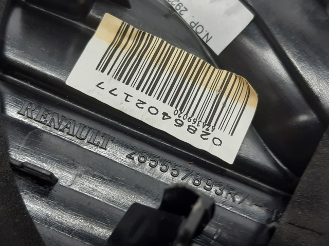 RENAULT 265557893R Фонарь задний левый внутренний в наличии Запорожье
