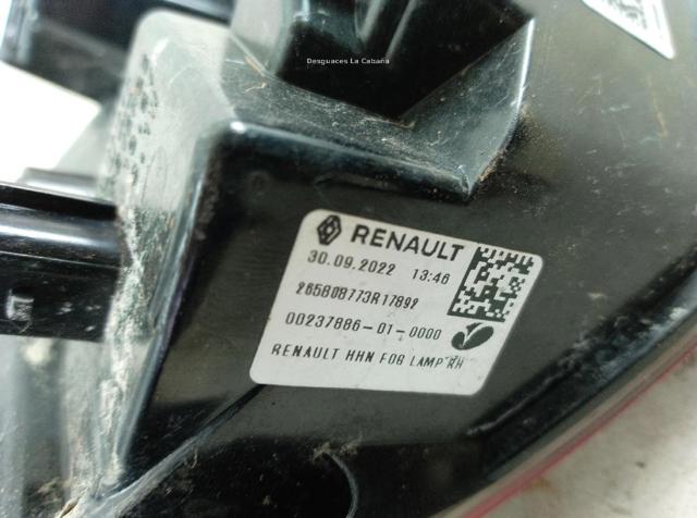 265808773R RENAULT Фонарь противотуманный задний правый купить в Черкассы