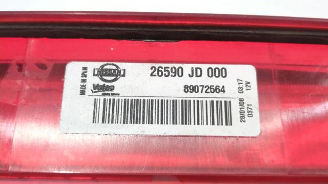 Sinal de parada traseiro adicional Nissan Qashqai 1 J10