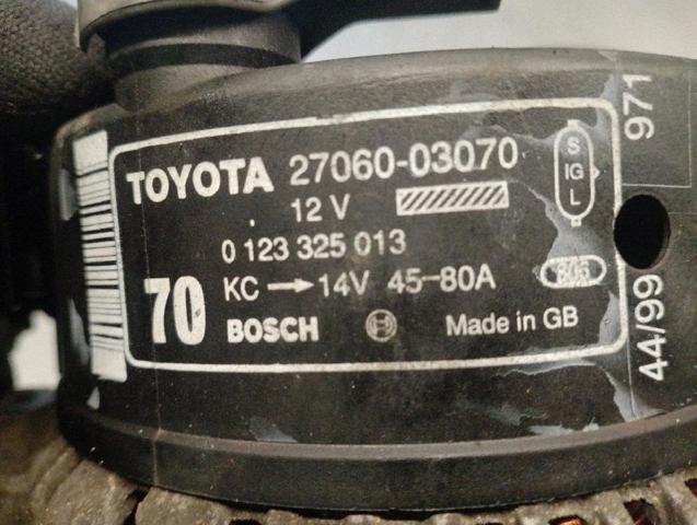 TOYOTA 2706003070 Генератор в наличии Николаев