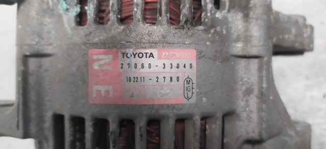 Alternador para Toyota Yaris 1.4 d-4d (nlp10_) 1kr-fe 2706033040