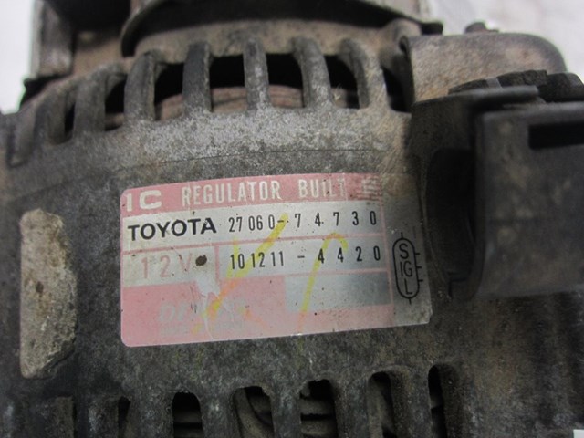 Alternador para Toyota Corolla liftback (_e11_) (2000-2002) 1.6 (ae111_) 3zzfe 2706074730