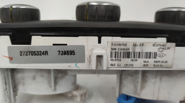 272705324R RENAULT Блок управления кондиционером купить в Украина