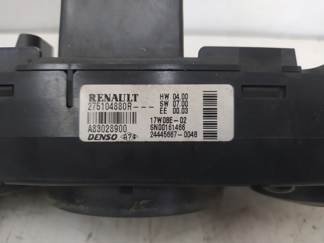 275104880R RENAULT Блок управления режимами отопления/кондиционирования купить в Полтава