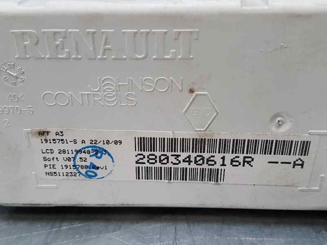 RENAULT 280340616R Дисплей многофункциональный в наличии Львов