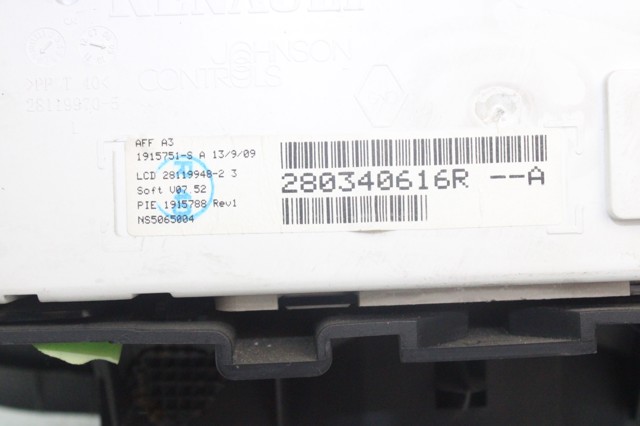 RENAULT 280340616R Дисплей многофункциональный в наличии Житомир