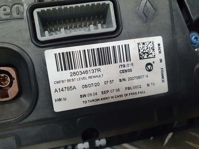 280346137R RENAULT Дисплей многофункциональный купить в Черкассы