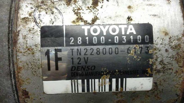 Motor de partida para Toyota Avensis 2.0 (azt250_) 1az 2810003100