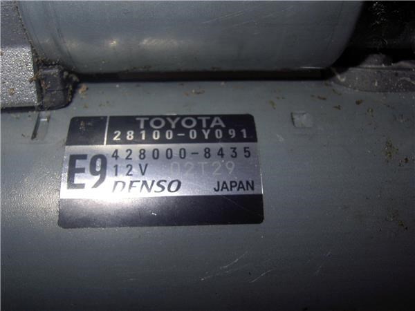 Motor de partida para Toyota Yaris 1.3 16V Cat / 0.14 - 0.17 1NR 281000Y091