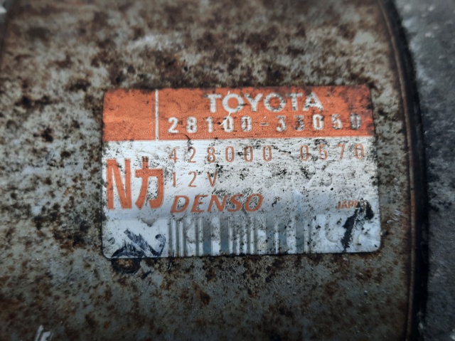 TOYOTA 2810033050 Стартер в наличии Запорожье