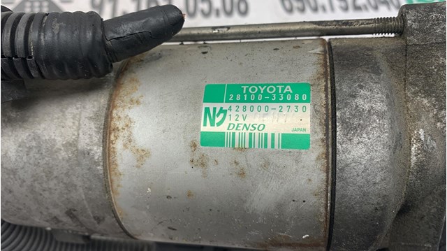 Motor de partida para Toyota Corolla 2.0 D-4D (cde120r_, cde120l_) 1CDFTV 2810033080