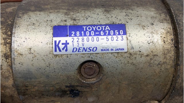 Motor de partida para Toyota Land Cruiser 100 (_j1_) (1998-2007) 4.2 TD (hdj100_) 1HDFTE 2810067050
