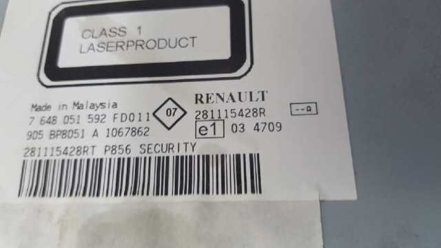 281115428R RENAULT Магнитола купить в Львов