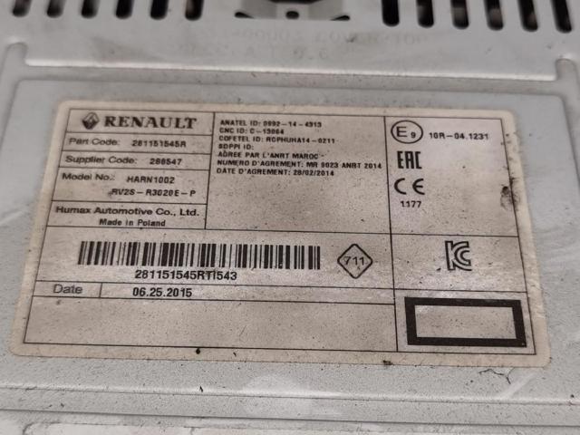 281151545R RENAULT Магнитола (радио AM/FM) купить в Харьков