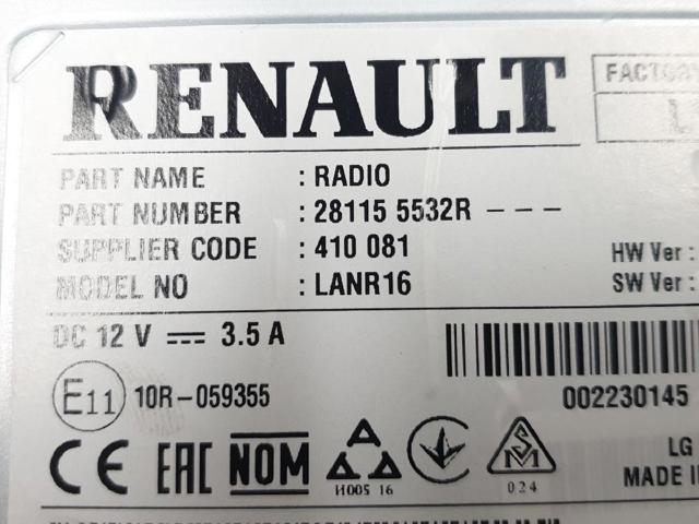 RENAULT 281155532R Магнитола (радио AM/FM) в наличии Одесса