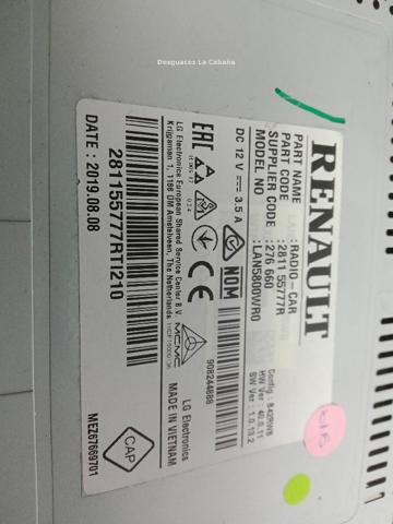 RENAULT 281155777R Дисплей многофункциональный в наличии Одесса