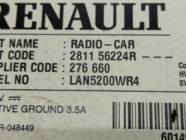 281156224R RENAULT Магнитола купить в Ужгород