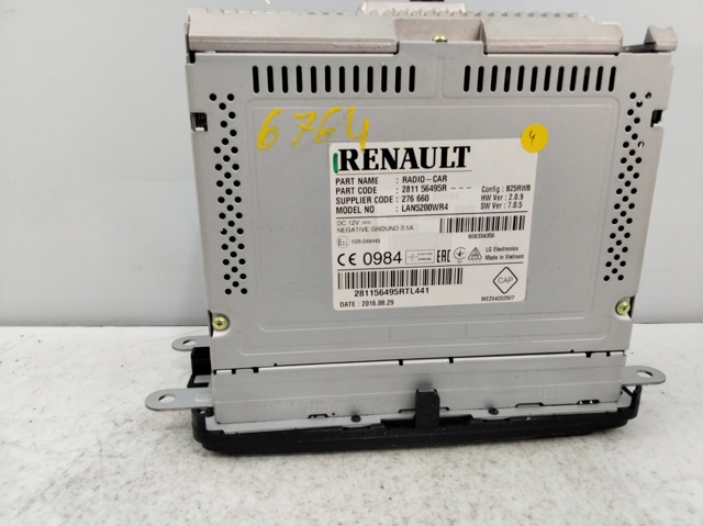 RENAULT 281156495R Магнитола (радио AM/FM) в наличии Хмельницкий
