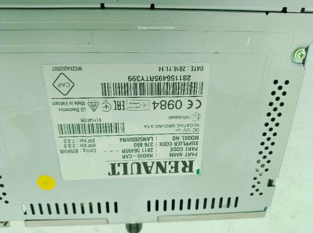 RENAULT 281156495R Магнитола в наличии Черкассы