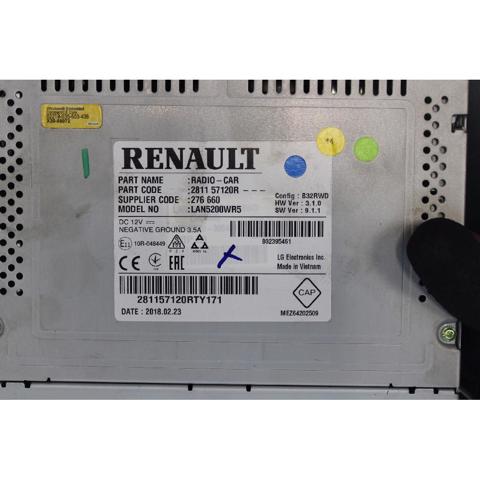 RENAULT 281157120R Магнитола в наличии Ирпень