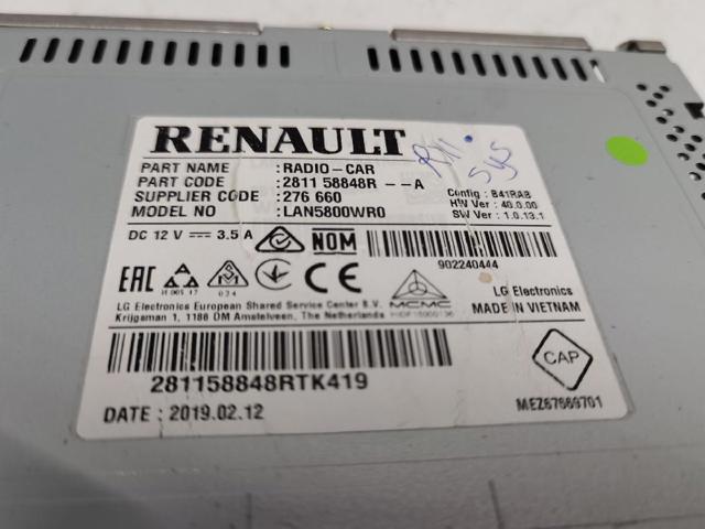 281158848R RENAULT Магнитола купить в Каменское