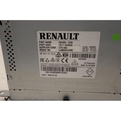RENAULT 281159596R Магнитола в наличии Чернигов