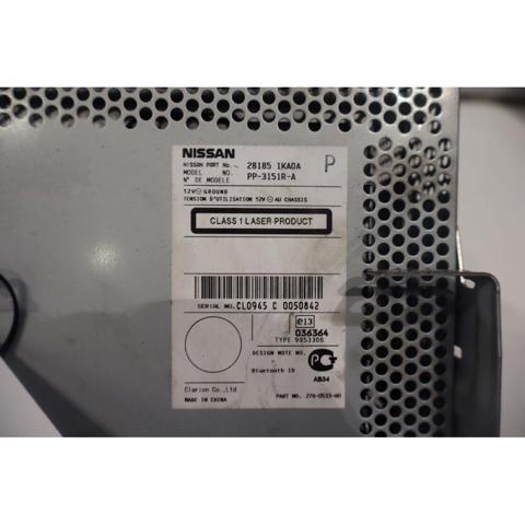 NISSAN 281851KA0A Магнитола в наличии Черновцы