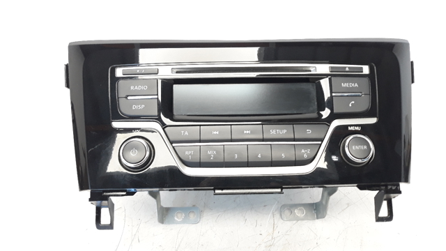 Sistema de Áudio / Rádio CD para Nissan Qashqai II Off-Road, Fechado 1.5 DCI K9K636 281854CA0A