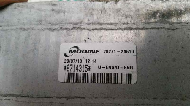 HYUNDAI 282712A610 Радиатор интеркуллера в наличии Харьков