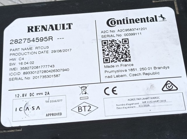RENAULT 282754595R в наличии Харьков