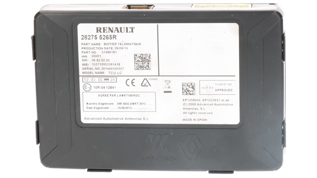RENAULT 282755265R в наличии Тернополь