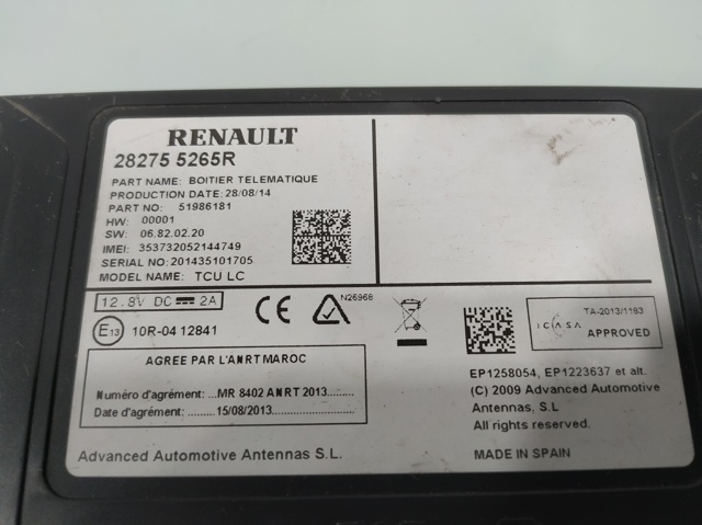 RENAULT 282755265R в наличии Черновцы