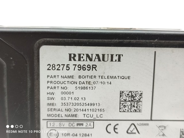 282757969R RENAULT Реле предпускового подогревателя купить в Павлоград