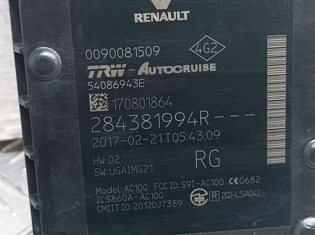 RENAULT 284381994R Радарный датчик дистанции в наличии Винница