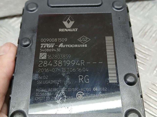 284381994R RENAULT Радарный датчик дистанции купить в Одесса