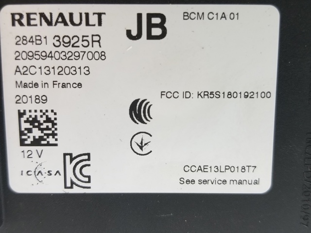 RENAULT 284B13925R в наличии Винница