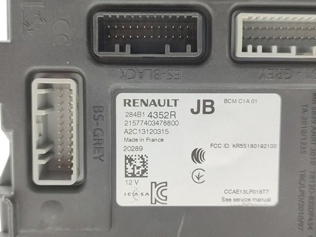 RENAULT 284B14352R Блок комфорта в наличии Сумы