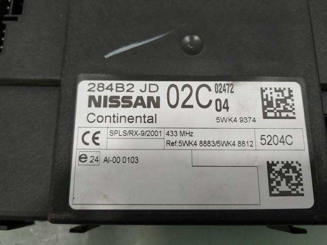 NISSAN 284B2JD02C Блок комфорта в наличии Ирпень