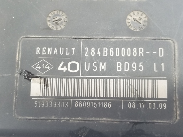 Unidade de dispositivos de segurança Renault Megane 3 KZ0, KZ1