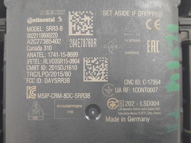 RENAULT 284E78760R в наличии Ужгород