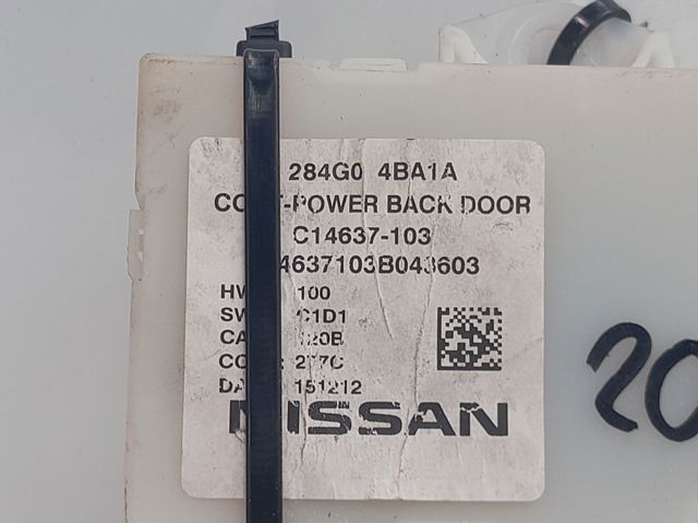 284G04BA1A NISSAN Модуль управления (ЭБУ) открытия крышки багажника (двери 3/5-й задней) купить в Запорожье